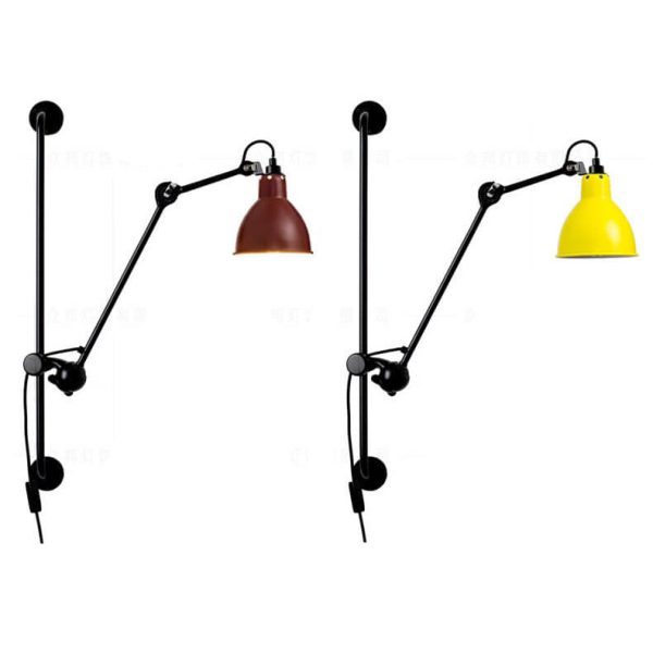 Industrial Vintage Iron Long Pole Swing Arm 1-Light Wall Sconce Lamp - Image 18