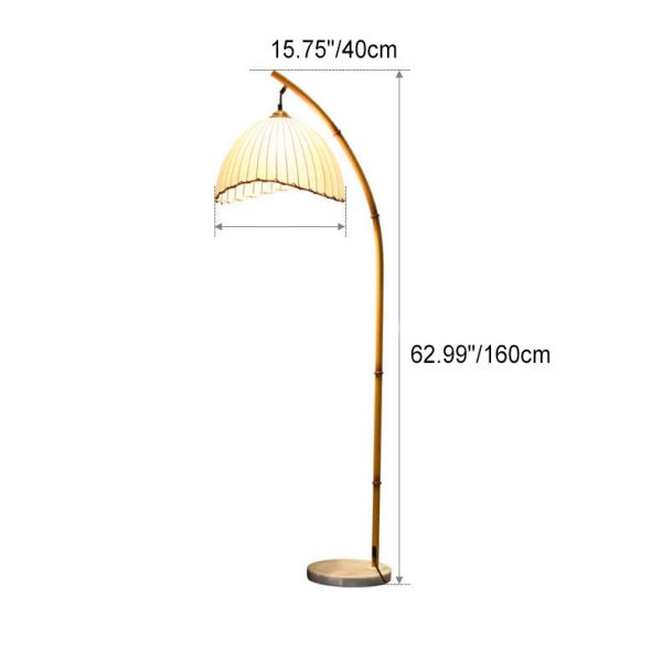 Retro Zen Simulation Bamboo Pole 1-Light Standing Floor Lamp - Image 8