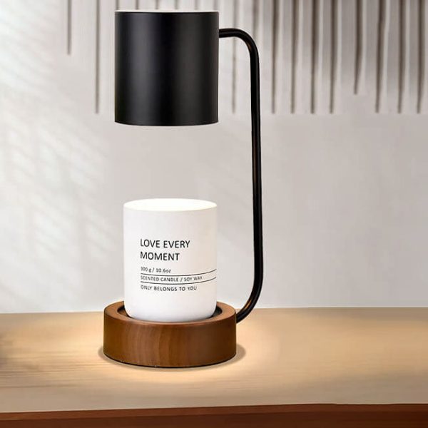 Japanese Minimalist Wood Timing Dimming 1-Light Melting Wax Table Lamp - Image 13