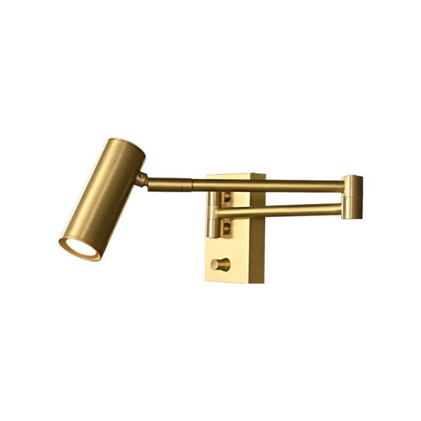 Nordic Luxury Copper Rotatable Eye Protection Reading LED Wall Sconce Lamp - Image 8