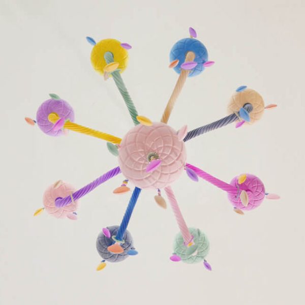 Modern Children's Princess Macaroon Candelabra Crystal Glass 5/6/8/10/12/15 Light Chandelier - Image 11