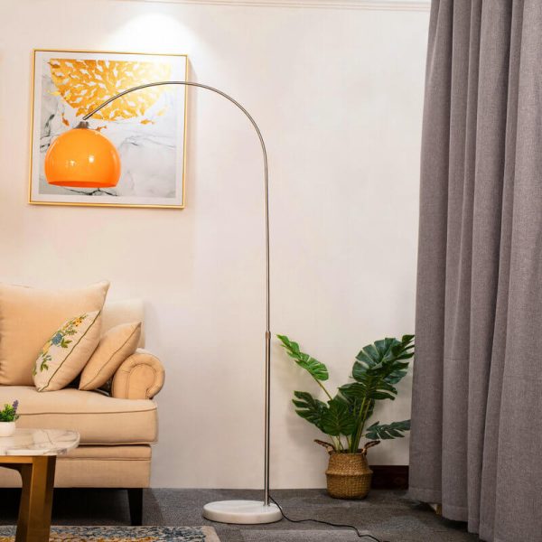 Modern Globe Acrylic Shade Fishing Rod 1-Light Standing Floor Lamp - Image 10