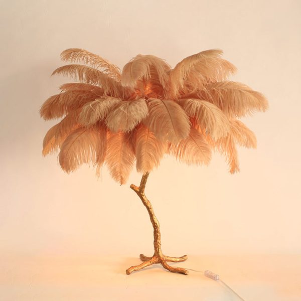 O'Moore Nordic Luxury Unique Ostrich Feather Floor Lamp/Table Lamp - Image 46