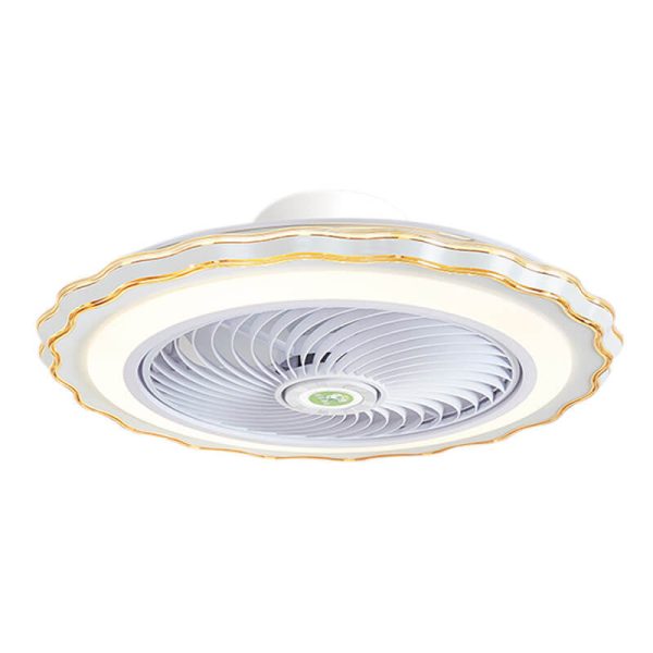 Modern Creative Round Flower LED Flush Mount Ceiling Fan Light - Image 7