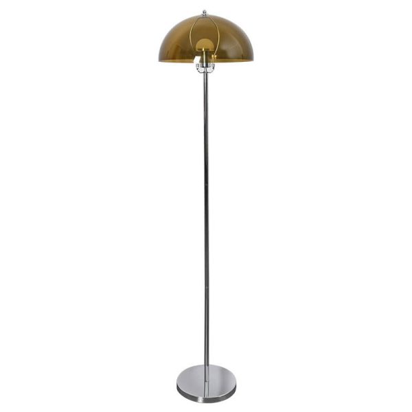 Nordic Vintage Acrylic Clear Dome LED Standing Floor Lamp - Image 24