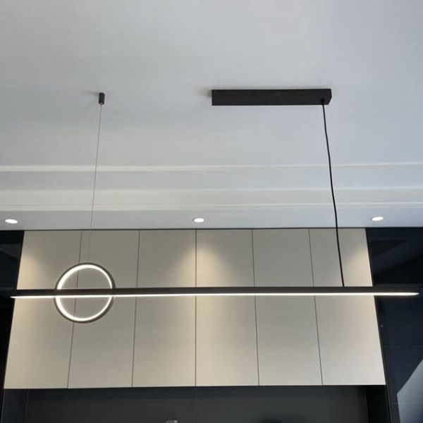 Modern Minimalist Line Circle Design Island Light LED Chandelier - Image 20