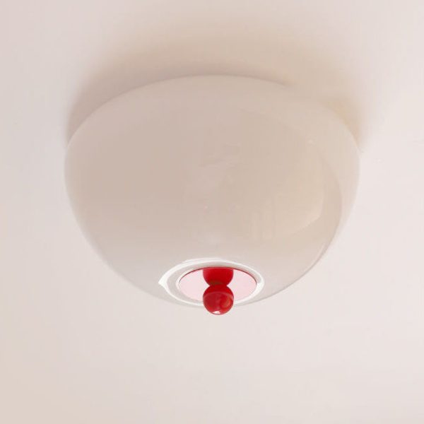 Nordic Minimalist Iron Round Glass Shade 4-Light Flush Mount Ceiling Light - Image 17