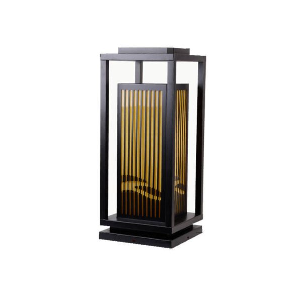 Modern Chinese Square Cage Outdoor Waterproof 1-Light Lawn Path Light - Image 15