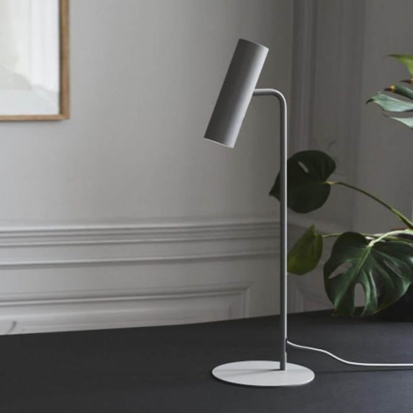 Contemporary Nordic Metal Cylinder 1-Light Table Lamp For Bedroom - Image 5