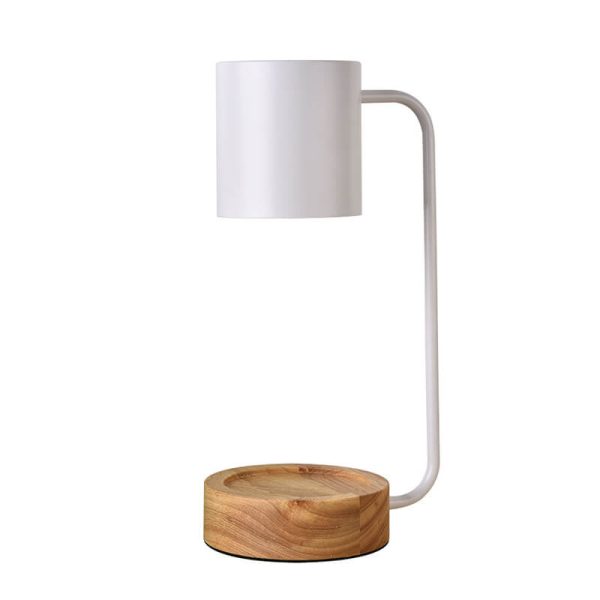 Japanese Minimalist Wood Timing Dimming 1-Light Melting Wax Table Lamp - Image 7
