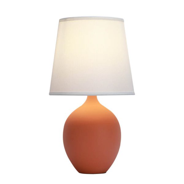 Nordic Fabric Shade Color Ceramic Base 1-Light Table Lamp - Image 8