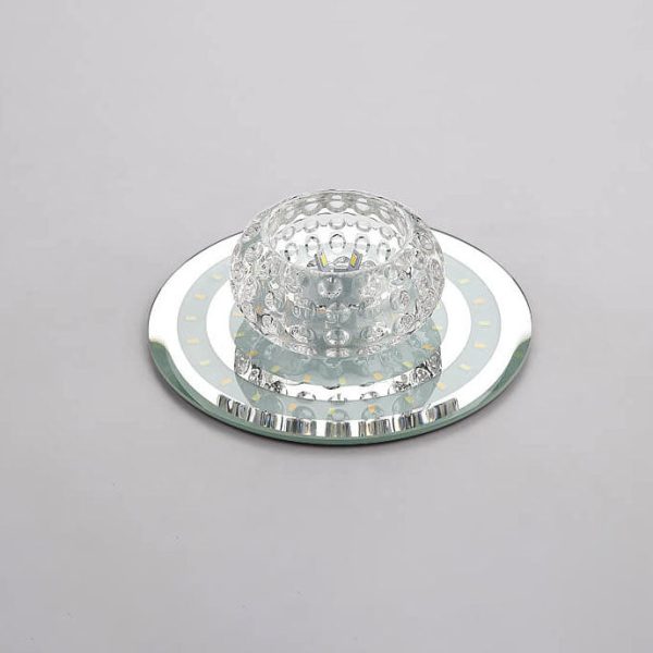 Minimalist Light Luxury Crystal Round Spotlight LED Flush Mount Ceiling Light - Image 20