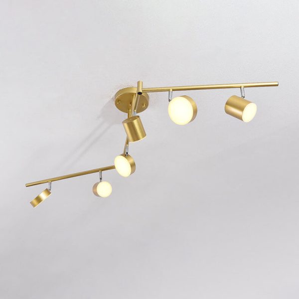 Modern Creative Rotating Track Spotlight LED Semi-Flush Mount Ceiling Light - Image 16
