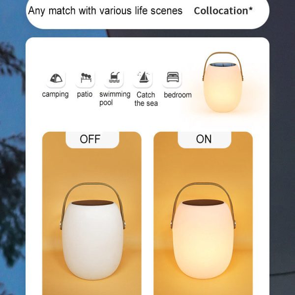Solar PE Portable Basket LED Outdoor Waterproof Decorative Light - Image 8