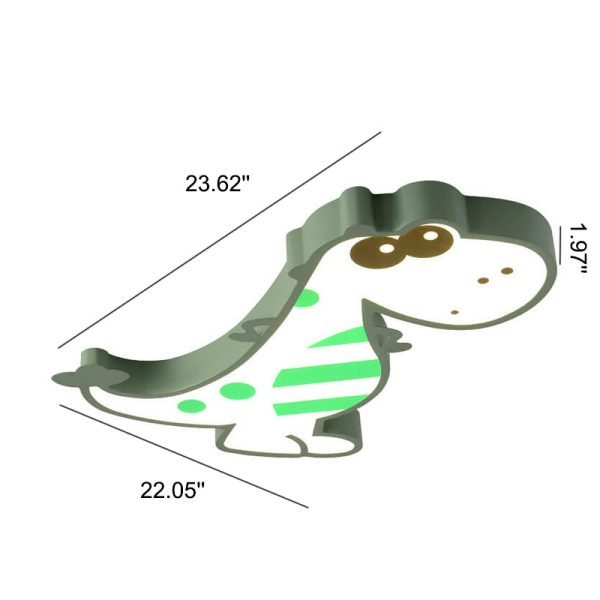 Cartoon Creative Dinosaur LED Flush Mount Ceiling Light - Image 9