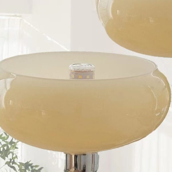 Nordic Vintage Milk White Glass Dome Chrome 3/5 Light Chandelier - Image 14