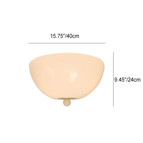 Nordic Minimalist Iron Round Glass Shade 4-Light Flush Mount Ceiling Light - Image 8