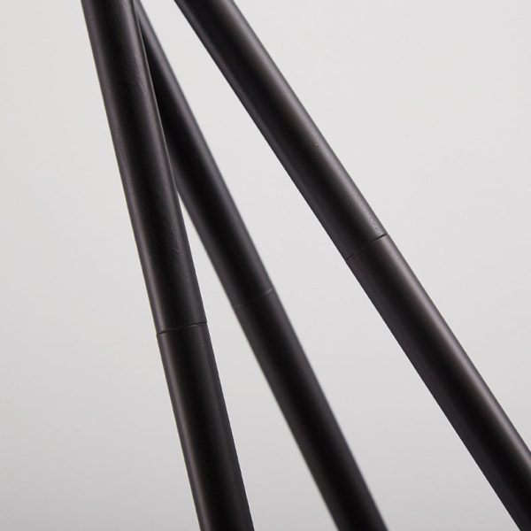 Contemporary Simplicity Semi-tapered Fabric Shade Iron Tripod 1-Light Standing Floor Lamp For Study - Image 8