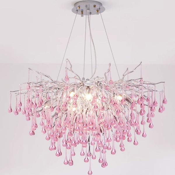 Modern Luxury Crystal Glass Aluminum Branch Water Drop 6/8/10/14 Chandeliers For Dining Room - Image 16