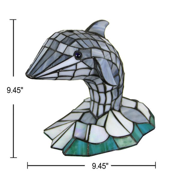 Tiffany Creative Animal Stained Glass 1-Light Decorative Table Lamp - Image 8