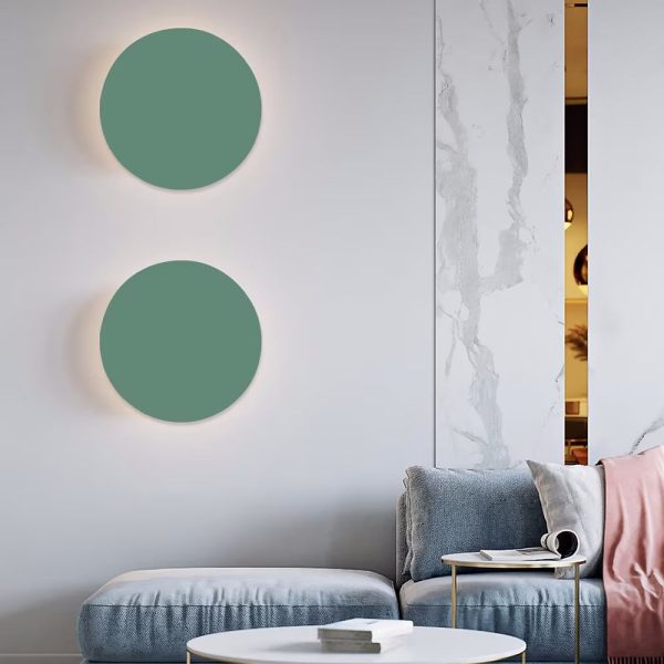 Modern Minimalist Colorful Round Iron LED Wall Sconce Lamp - Image 27