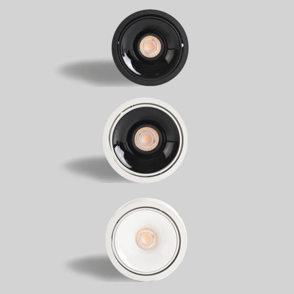 Modern Minimalist Round Spotlight Adjustable LED Flush Mount Ceiling Light - Image 12