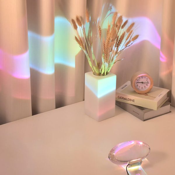 Creative Crystal Projection Angel Eye LED Table Lamp - Image 12