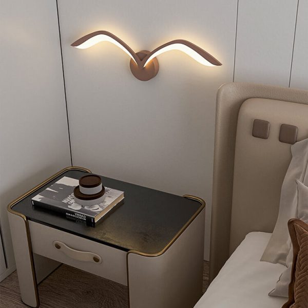 Nordic Minimalist Seagull Acrylic LED Wall Sconce Lamp - Image 3