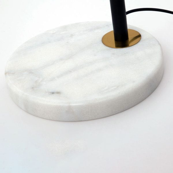 Nordic Minimalist Glass Dome Shade Marble Base 1-Light Standing Floor Lamp - Image 8
