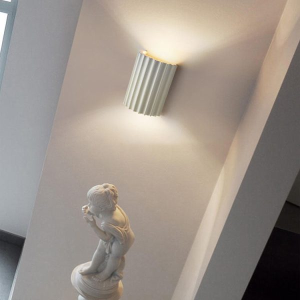 Contemporary Nordic Resin Tiles 2-Light Wall Sconce Lamp For Bedroom - Image 8