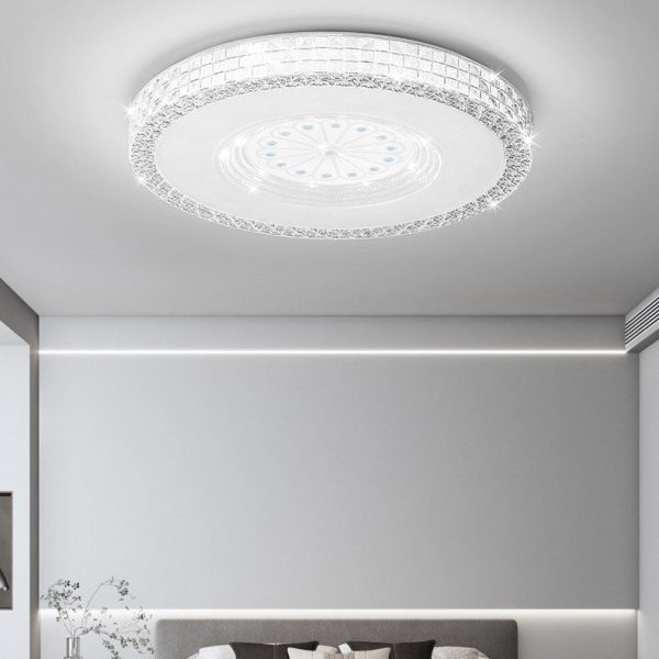 Light Luxury Round Acrylic Starlight LED Flush Mount Ceiling Light - Image 3