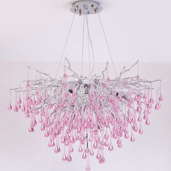 Modern Luxury Crystal Glass Aluminum Branch Water Drop 6/8/10/14 Chandeliers For Dining Room - Image 17