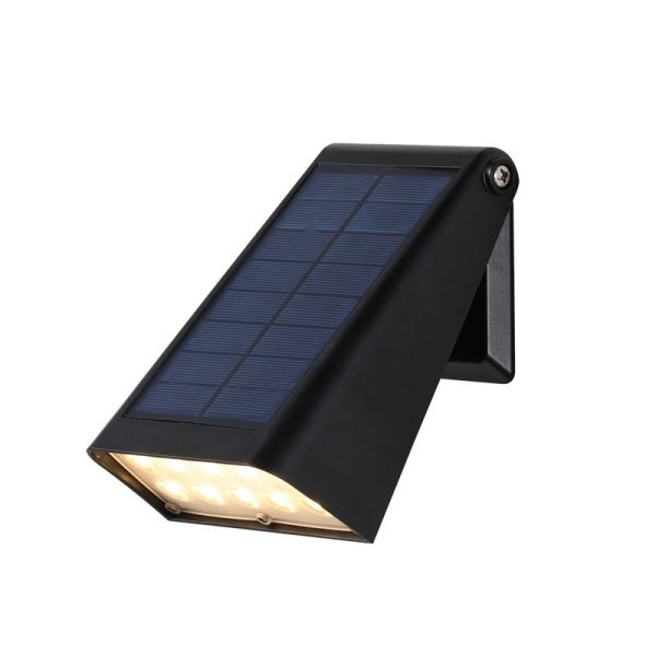 90?? Adjustable Intelligent LED Waterproof Black Modern Solar Wall Lights - Image 9