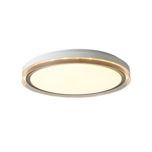 Round Acrylic Creative 3 Step Dimming LED White Modern Ceiling Light Fixture - Image 6