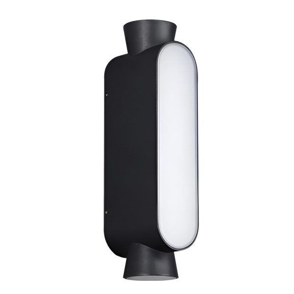 Waterproof LED Up and Down Lights Black Modern Outdoor Wall Sconce Lighting - Image 10