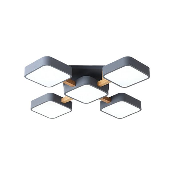 Modern Acrylic Small Cube Combination LED Flush Mount Light - Image 4