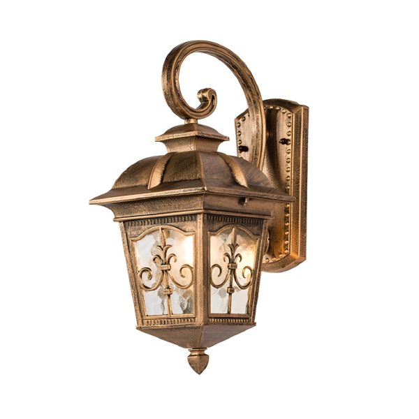 Waterproof Retro Elegant LED Glass European Style Outdoor Wall Lights - Image 5