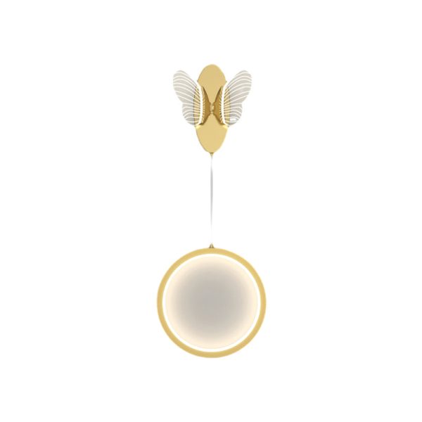 Oval Round Butterflies Three Step Dimming Modern LED Wall Lights Fixture - Image 6