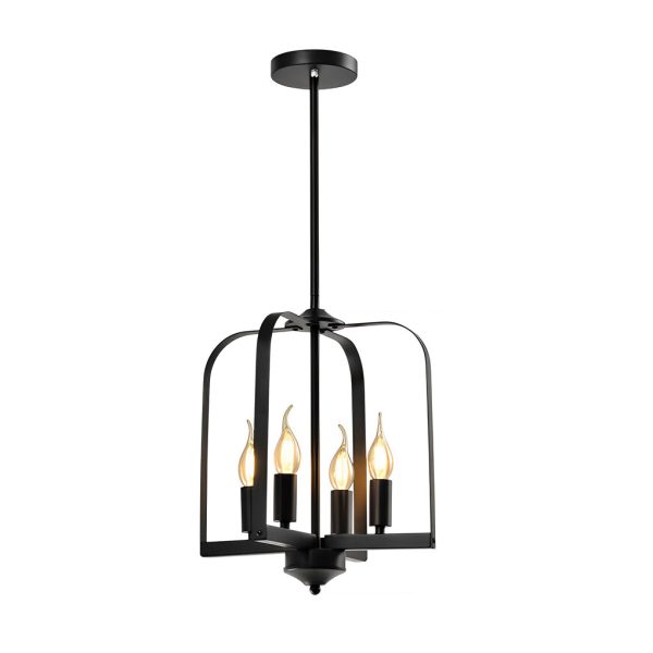 Creative Iron Cage American Country Style Chandelier Ceiling Light Fixture - Image 6