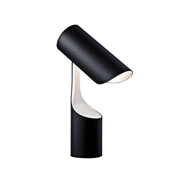 Nordic Black LED Desk Lamp with Adjustable Cylinder Design - Image 6