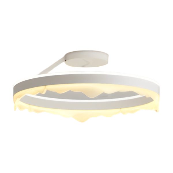 Round Stepless Dimming LED White Ins Nordic Ceiling Lights Flush Mount Lighting - Image 9