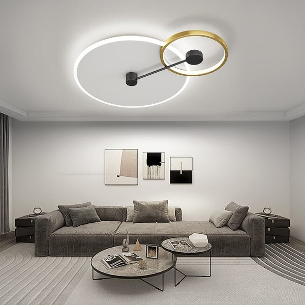 Geometrical Circles Dimmable LED Modern Flush Mount Ceiling Lights Pendant - Image 4