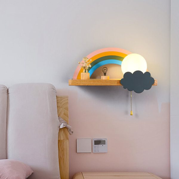 Nordic Cartoon Rainbow 1-Light  Wall Sconce Lamp - Image 2
