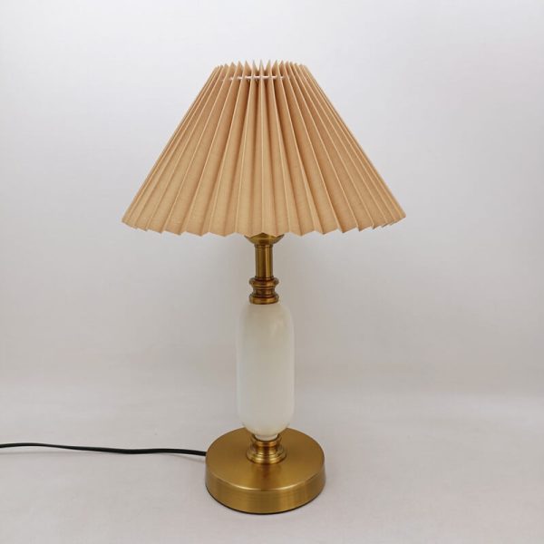 Retro Pleated Shade Column Base 1-Light Table Lamp - Image 8