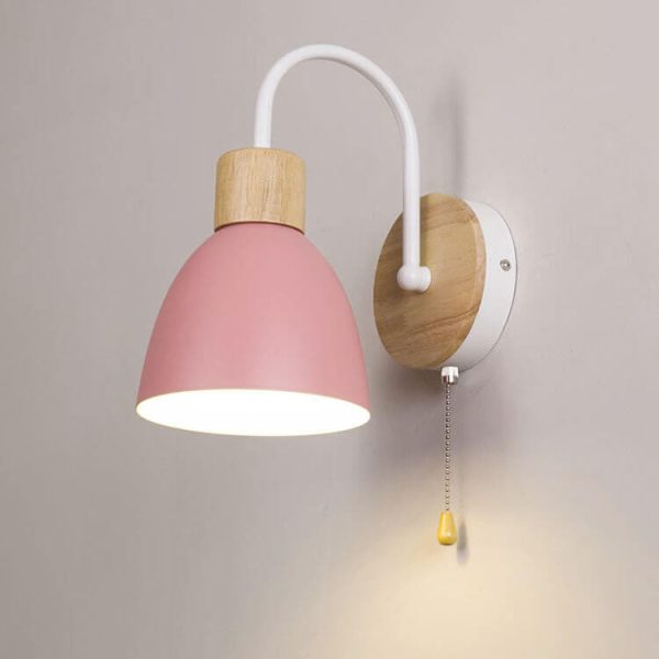 Nordic Macaron 1-Light Zipper Switch Wall Light - Image 2