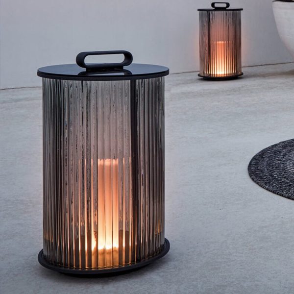 Modern Stainless Steel Glass Column LED Outdoor Waterproof Garden Floor Lamp - Image 7