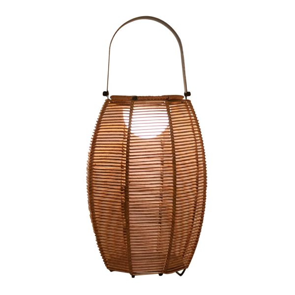 Rattan Lantern Shaped LED Waterproof Portable Modern Outdoor Floor Lamp - Image 11