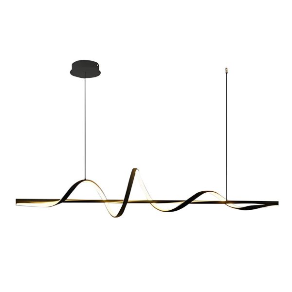 Wavy 360?? Rotating Ring Three Step Dimming LED Nordic Chandelier Light - Image 8