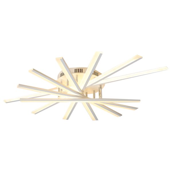 Creative Strip Stepless Dimming LED White Nordic Ceiling Lights Chandelier - Image 9