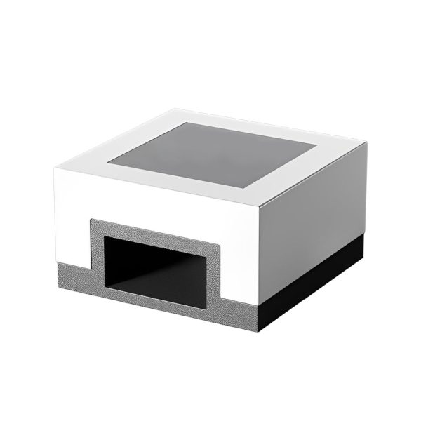 Minimalist Square Waterproof LED Black Modern Solar Post Caps Lights - Image 9